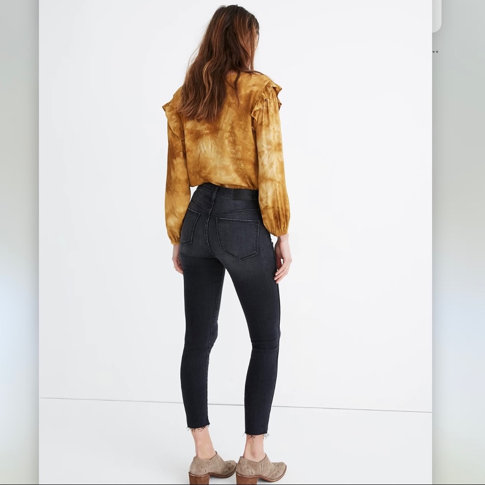 Madewell 10' high rise Skinny crop Jeans heartland wash size 25 DR - Picture 2 of 7